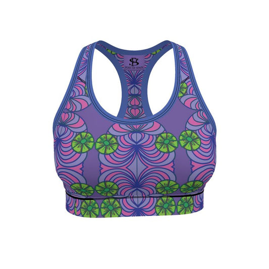 Geo Print Sports Bra