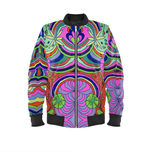 Women's Floral  Print Bomber jacket