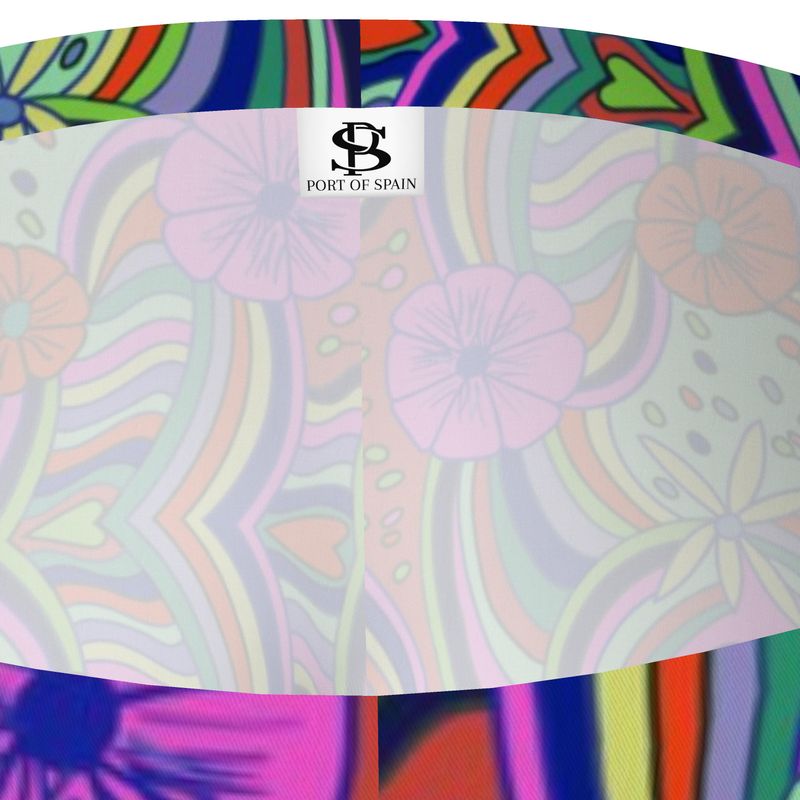 Rainbow Swirl Foral Print Leggins