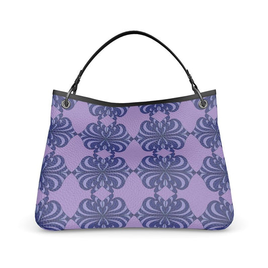 Printed Slouch Leather bag