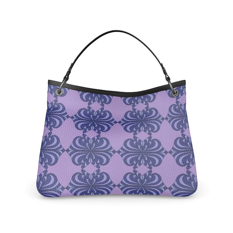 Printed Slouch Leather bag