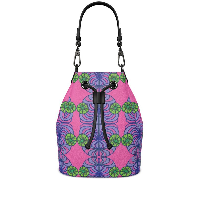 Pebbled Leather Bucket Bag