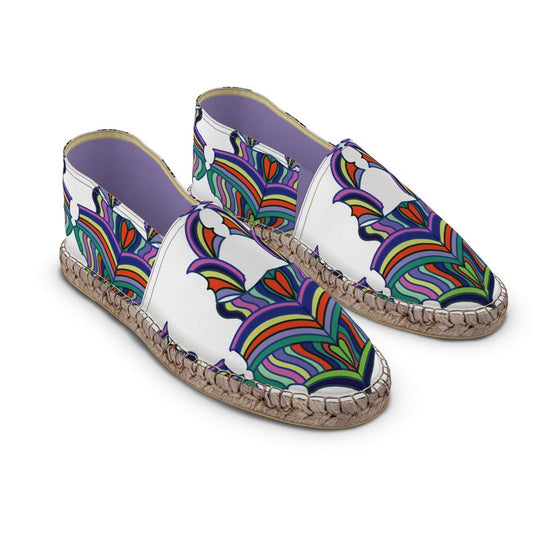 Large Medallion Print Espadrilles