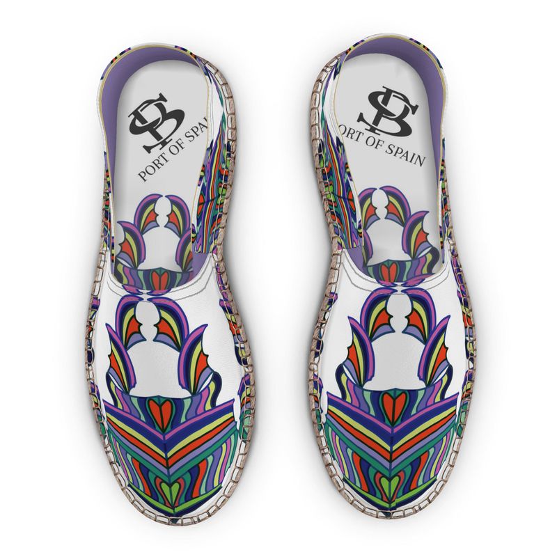 Large Medallion Print Espadrilles