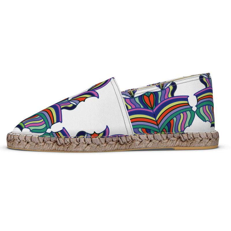 Large Medallion Print Espadrilles