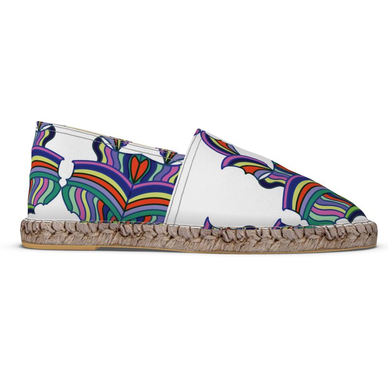 Large Medallion Print Espadrilles