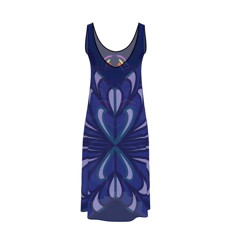 Butterfly Shield Medallion Sleeveless Dress