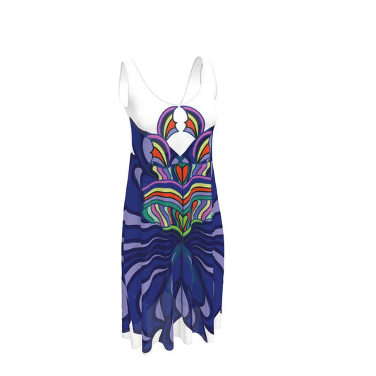 Butterfly Shield Medallion Sleeveless Dress