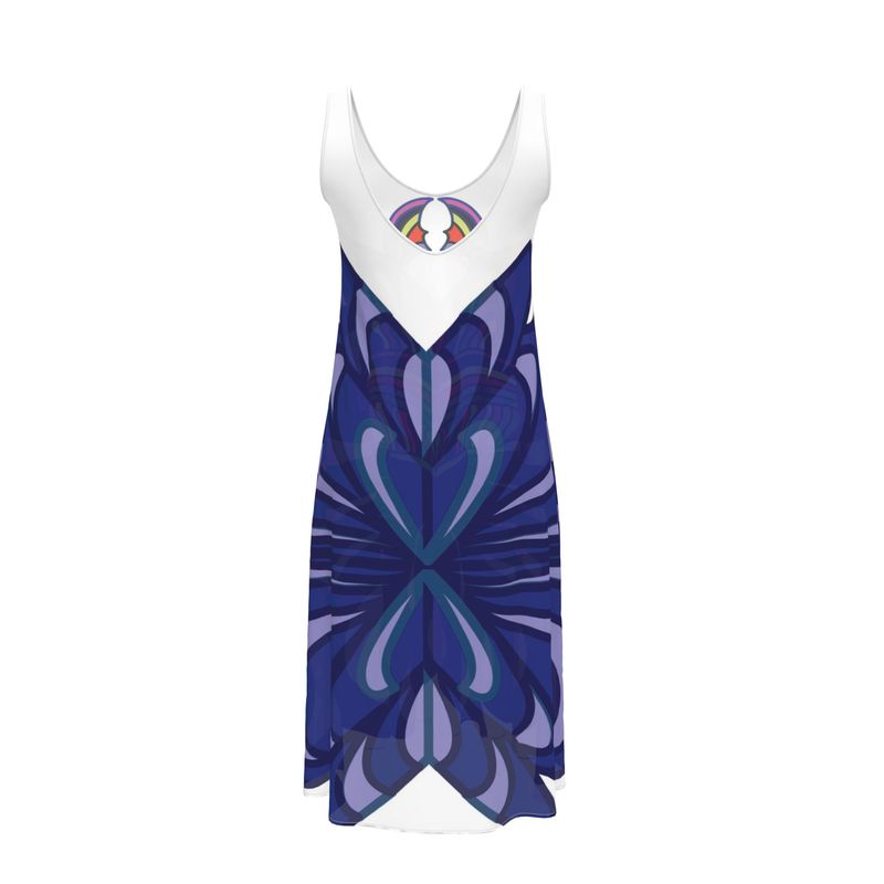 Butterfly Shield Medallion Sleeveless Dress