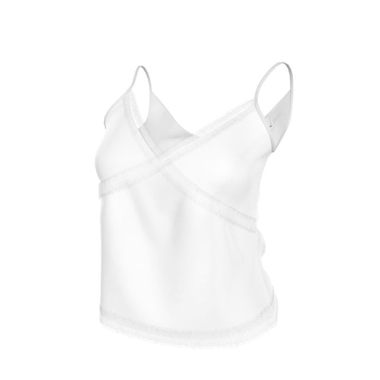 White Lace Trim Camisol