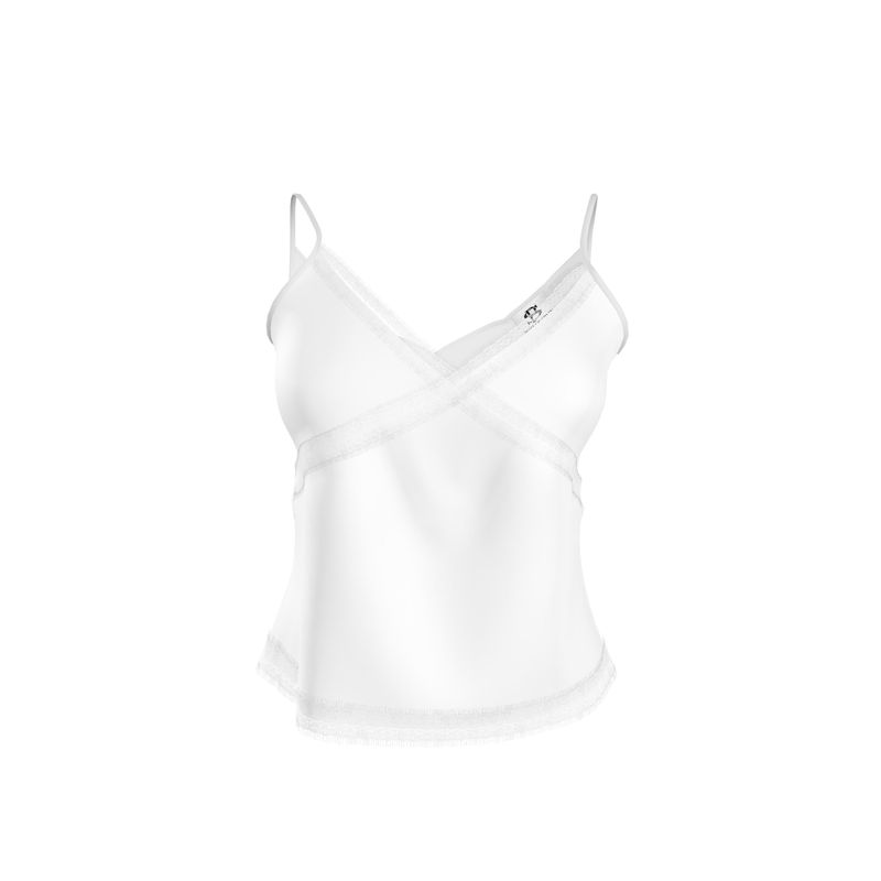 White Lace Trim Camisol