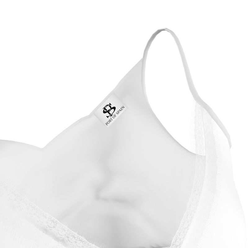 White Lace Trim Camisol