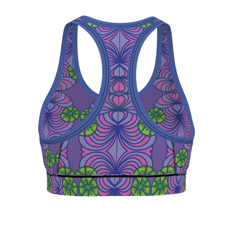 Geo Print Sports Bra