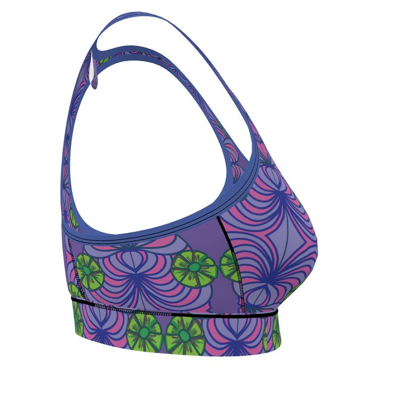 Geo Print Sports Bra