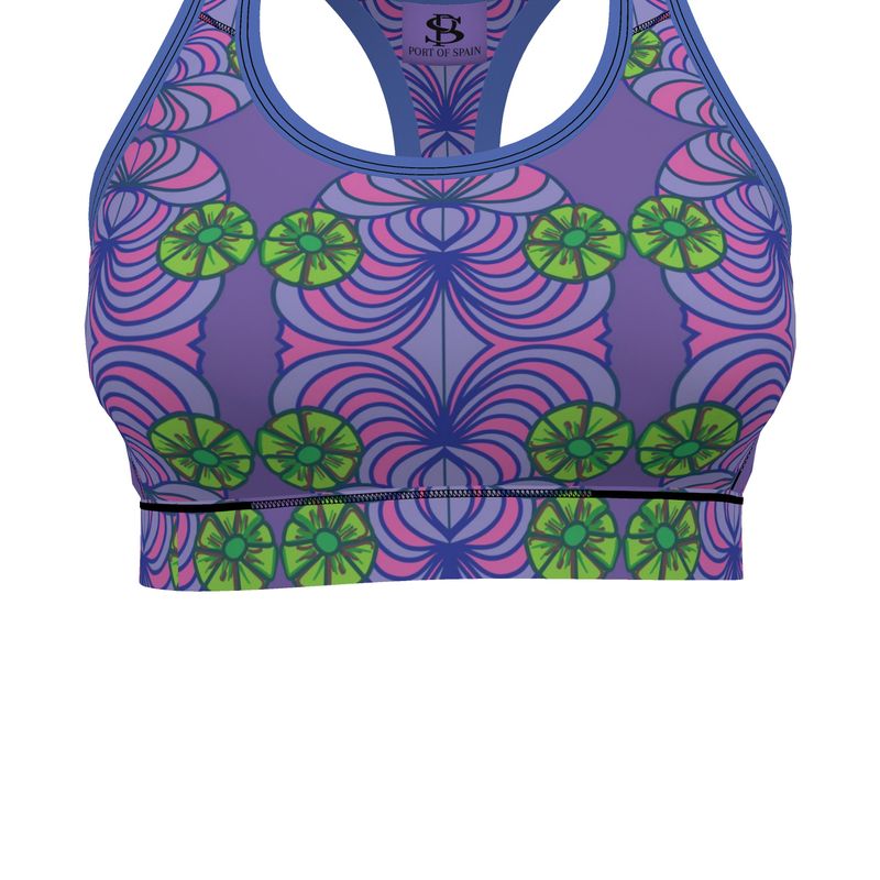 Geo Print Sports Bra