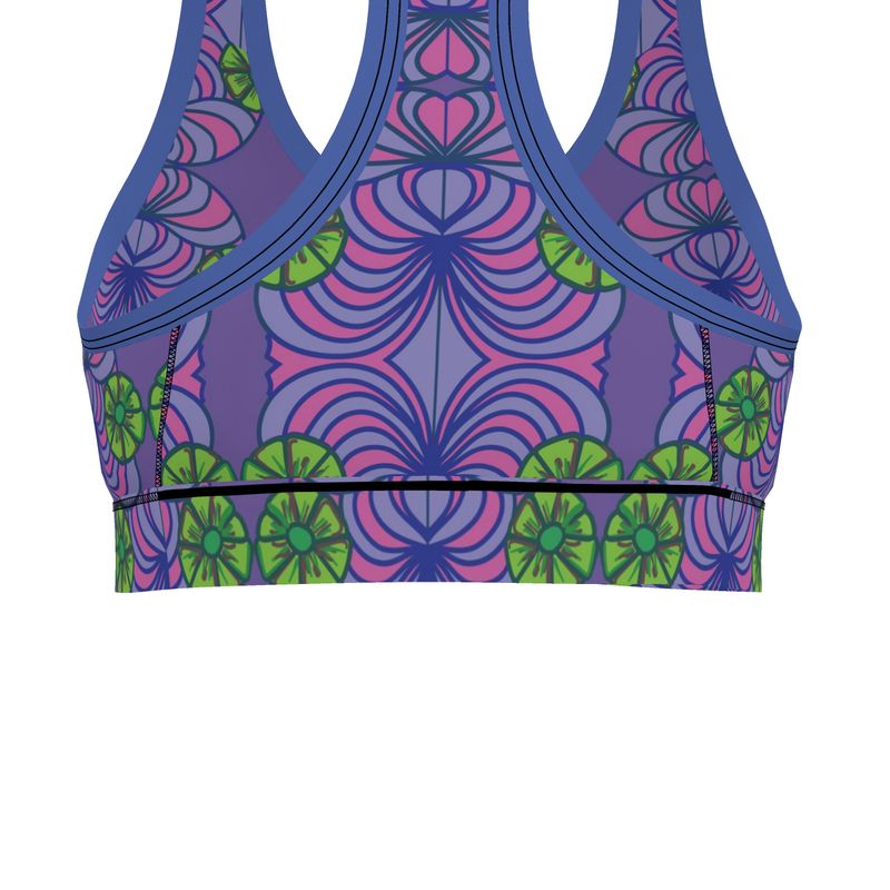 Geo Print Sports Bra