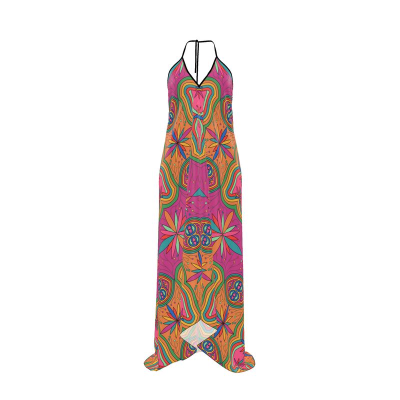 Mas - Motion Halter Dress - Small Print