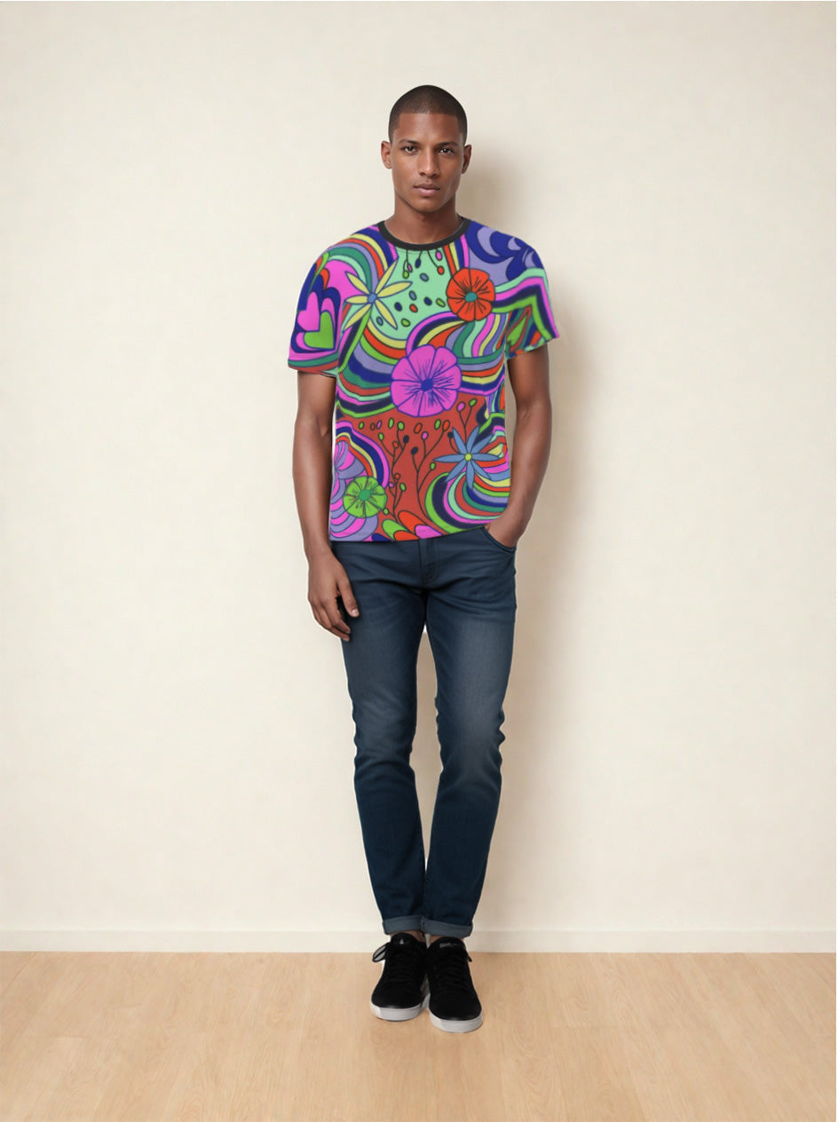 Men's Crew Neck Printed T-Shirt